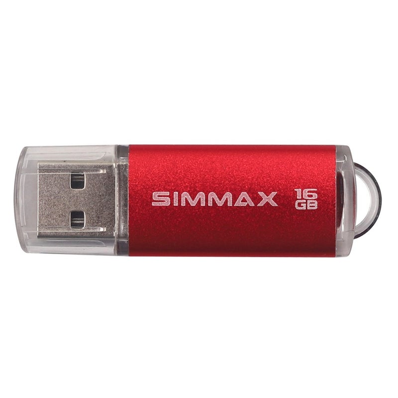 SIMMAX USB Flash Drives 2 Pack 16GB USB 2.0 Flash Drive Memory Stick Thumb Drive Pen Drive with Led Indicator (Red Purple) - Image 2